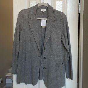 J. Jill casual women’s blazer in heather gray. Size M. New.